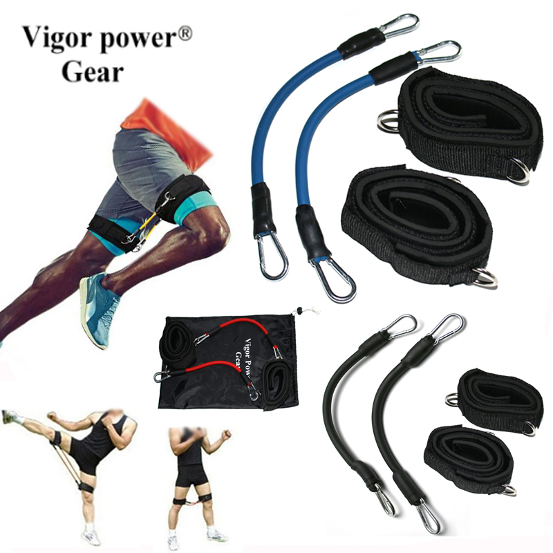 Running Gear Youtube - Ayak bileği kayışları ile direnç tüpleri,