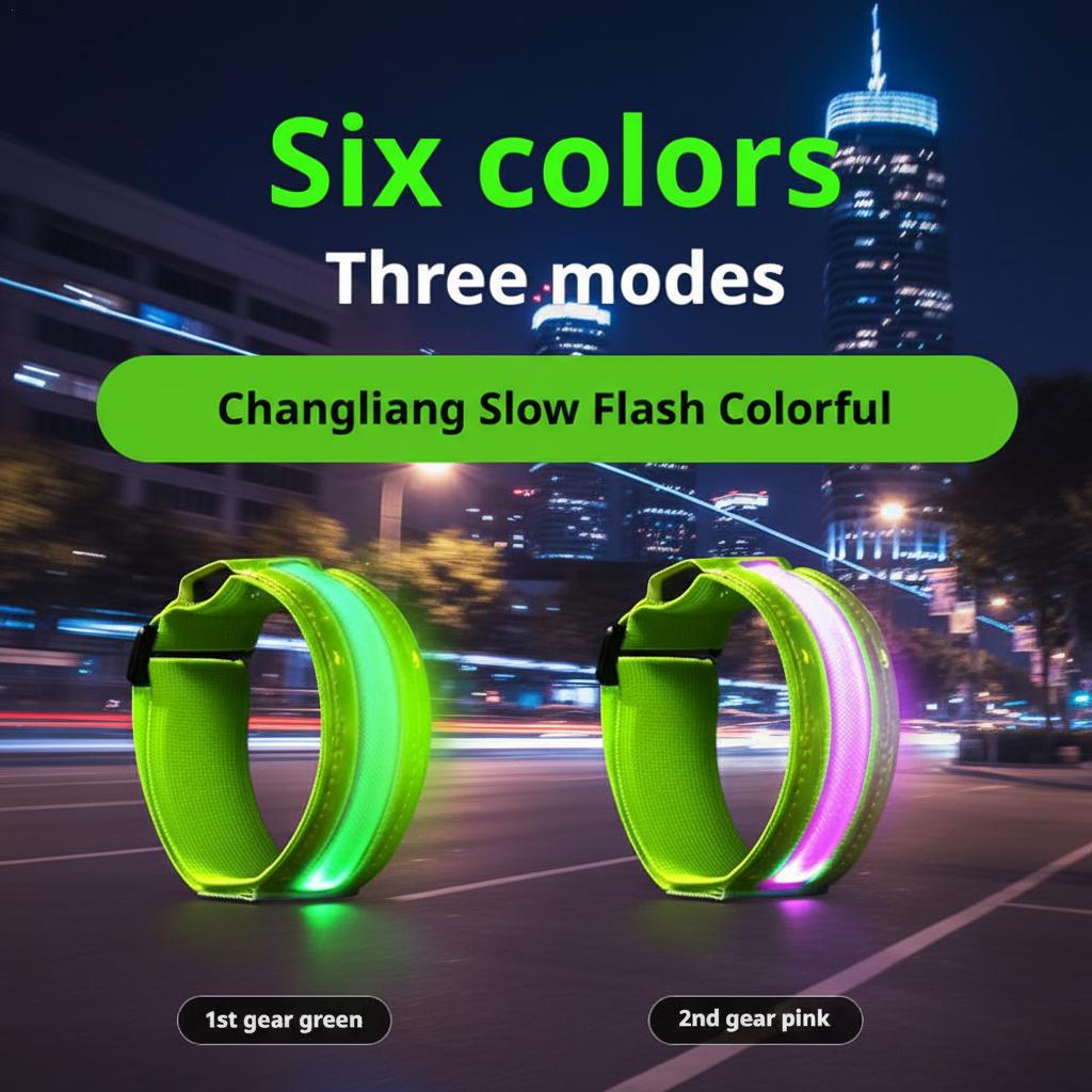 Running Visibility Gear - LED Yansıtıcı Kol Bandı Emniyet Kayışı