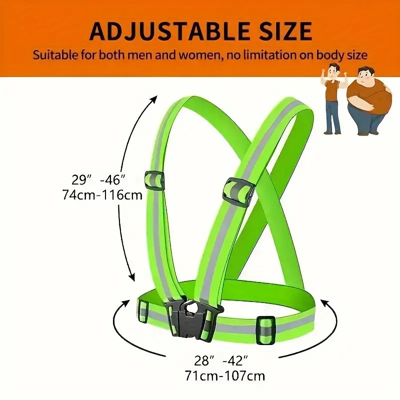 Running Visibility Gear - Yansıtıcı Yelek Koşu Ekipmanı, Gece Bisikleti