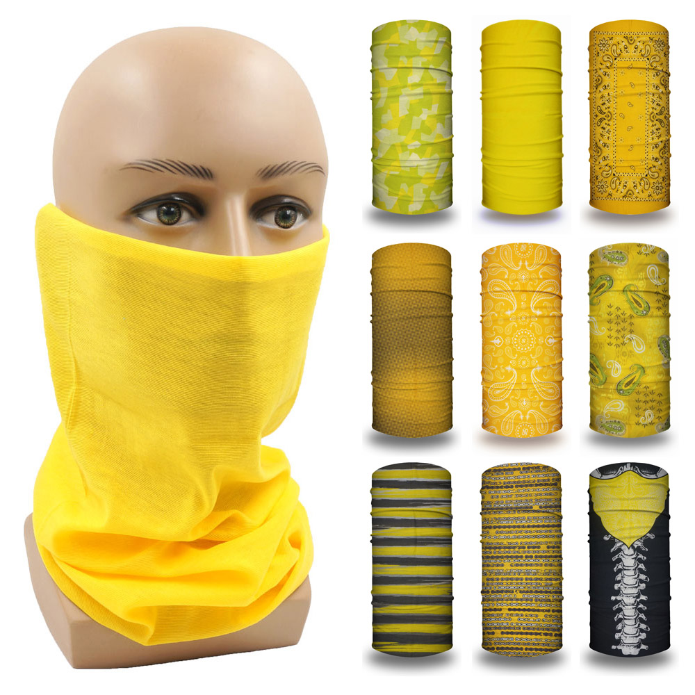 Running Gear Youtube - Sarı tüp açık Bandana kadınlar koşu
