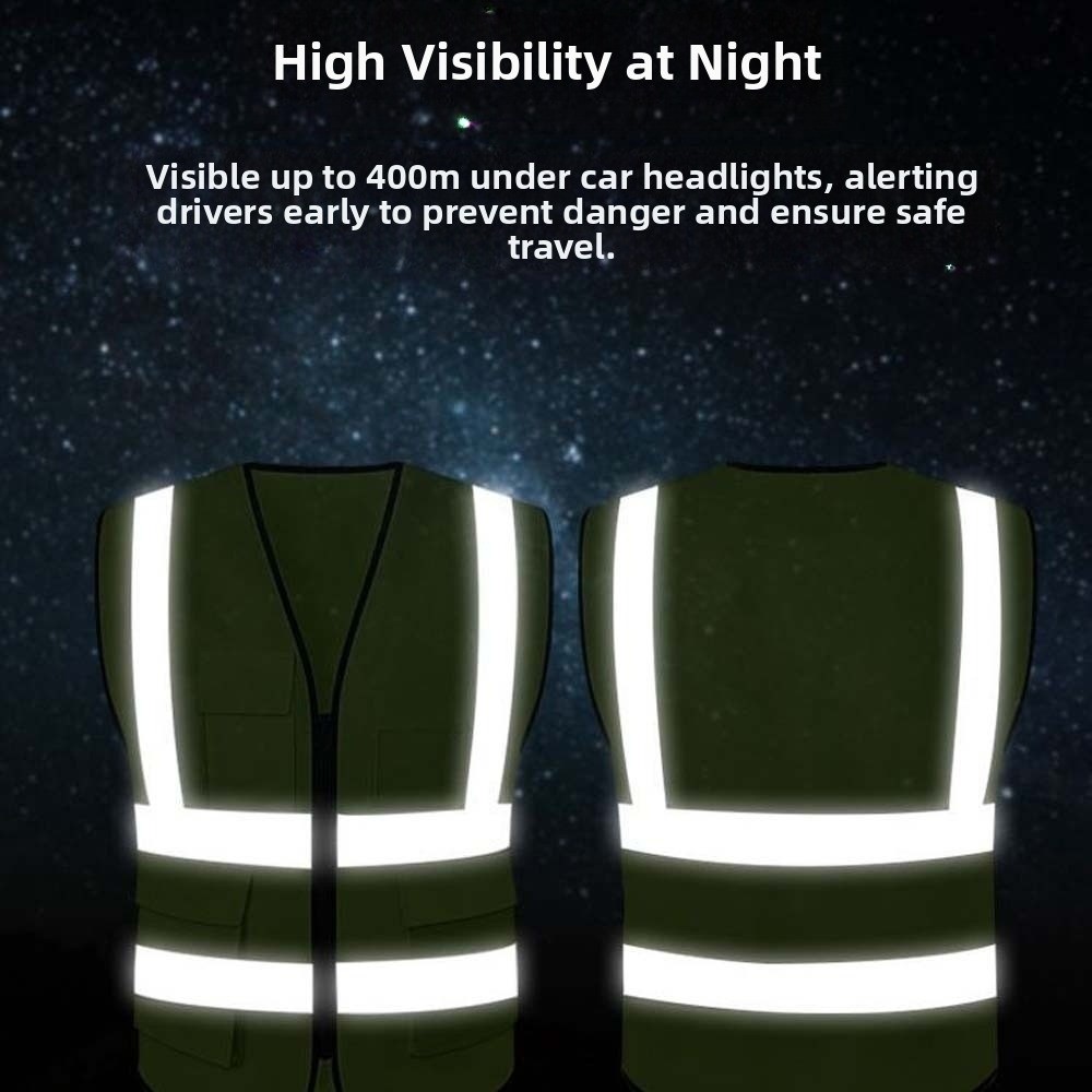 Running Visibility Gear - Yüksek Görünürlüklü Reflektörlü Yelek Uyarı Tek