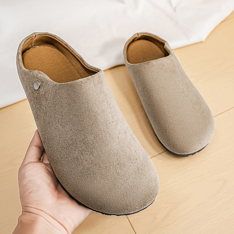 Erkek Süet Deri Terlik Mules K - Insole Arch Support incelemesi ve fiyatı