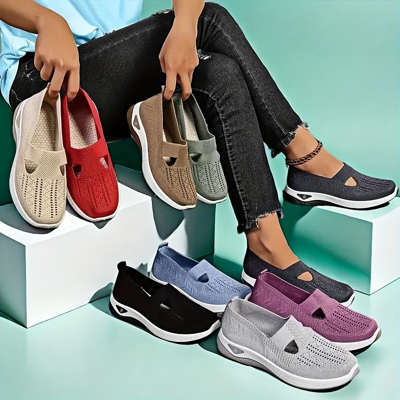 Kadın İlkbahar Yaz Örgü Slip-O - Insole Arch Support incelemesi ve fiyatı