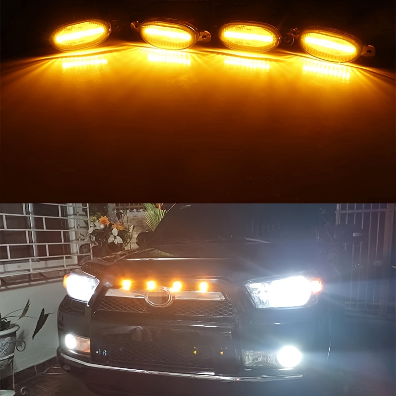 4 adet/takım araba LED ızgara  - Running Gear Accessories incelemesi ve fiyatı